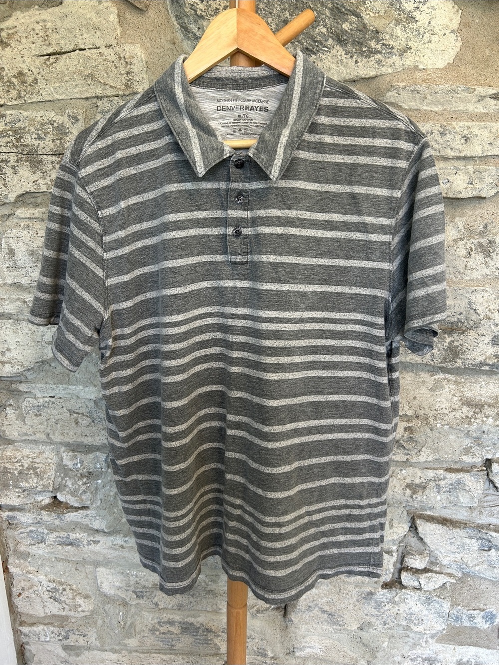 Denver Hayes Striped Polo